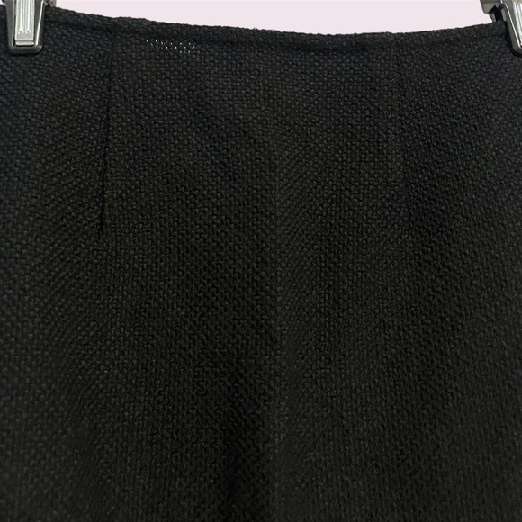 St. John Caviar Black Wool Pencil Skirt Size 2 - Picture 4 of 8